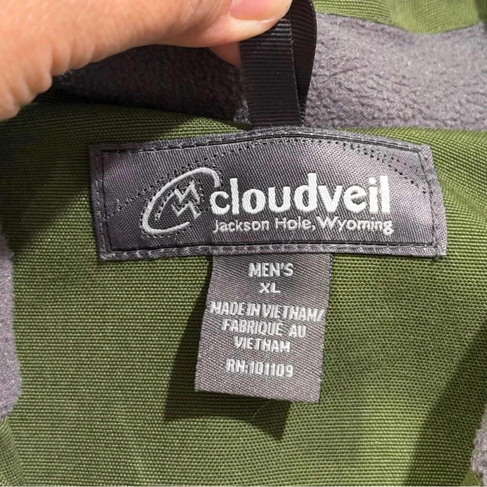 Cloudveil Men’s XL Green Alpine Technical Shell Ski Snowboarding Jacket Outdoor - Picture 3 of 10